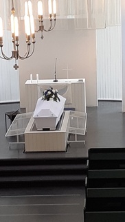 Pitkäaikaisen laulajamme Mirja Toiviaisen siunaustilaisuus 17.8.2024.
Kuva Satu Joutselainen