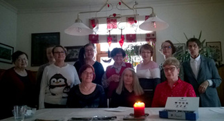 19.1.2019 Railin luona pikkujouluissa. Laulua ja hyvät tarjoilut.